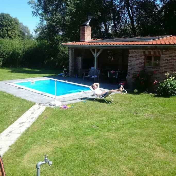 Traumhaftes Luxus-Ferienhaus Warnkenhagen  Bagian luar foto